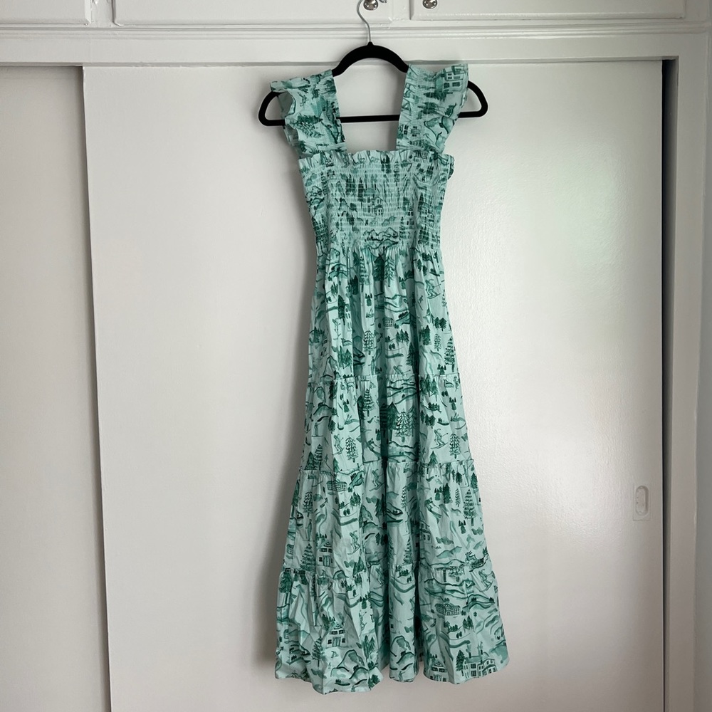 Hillhouse Nap Dress Ski Chalet print xs